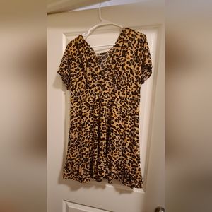 Animal print dress